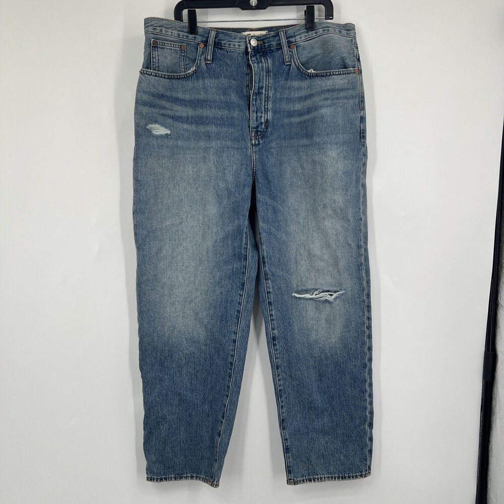 Madewell The Dad Jean 31 High Rise The Perfect Vintage Collection NWT Distressed
